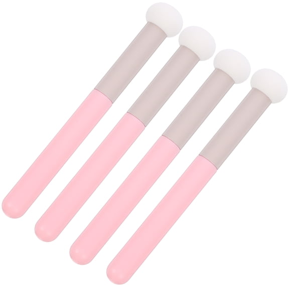Vosarea 4Pcs Makeup Sponge Set Pink for Blush Concealer and Foundation with Soft Fluffy Texture