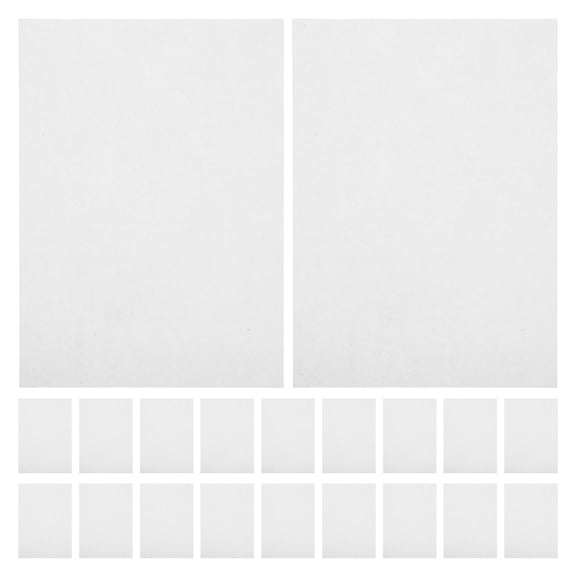 Vosarea 500Pcs White Copy Paper A5 Size Compatible with Inkjet and Laser Printers Double Sided
