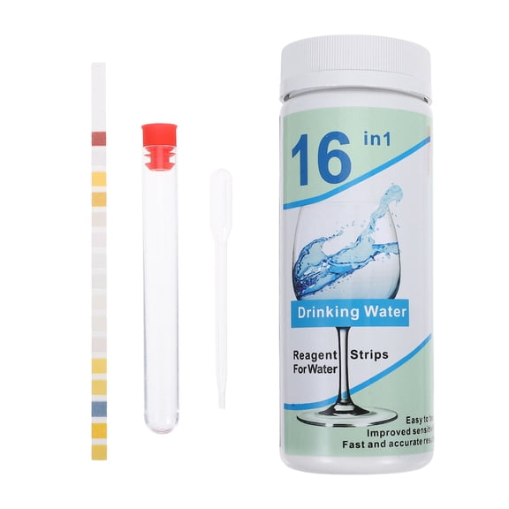 Vosarea 50Pcs Multifunctional Water Testing Strips for Household Drinking Water Quality Analysis