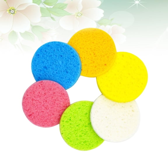 Vosarea 50Pcs Wood Pulp Dish Scrub Sponge with High Absorption and Non Scratch for Kitchen Use