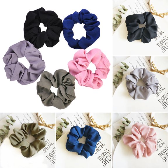 Vosarea 5Pcs Durable Elastic Hair Styling Bands Assorted Colors Perfect for Ponytails