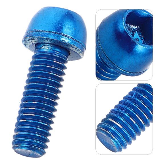 Vosarea 6pcs Bike Brake Bolts M6*17mm Set Metal for Mountain and Road Use