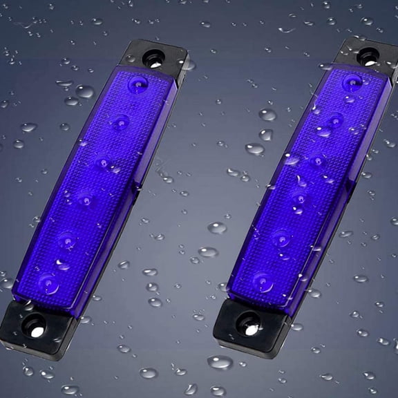 Vosarea 6Pcs Blue Waterproof LED Stern Lights for Boats with Low Power Consumption
