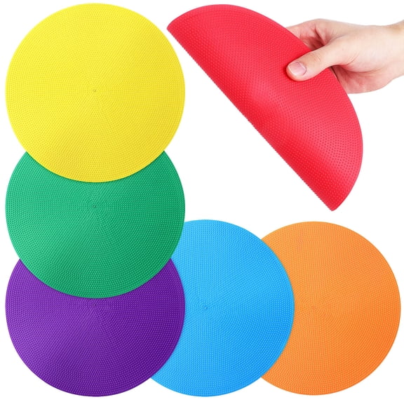 Vosarea 6Pcs Floor Markers Round Carpet Spots for Sports Speed and Agility Training