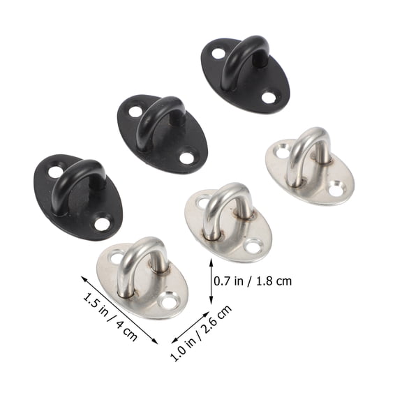 Vosarea 6Pcs Stainless Steel Hanging Hooks Assorted Color for Ceiling Light Fan and Chandelier