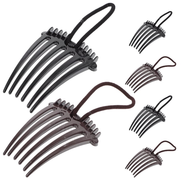 Vosarea 6Pcs Stylish Hair Bump Clips with Elastic Band for Easy Volume and Comfortable Fit