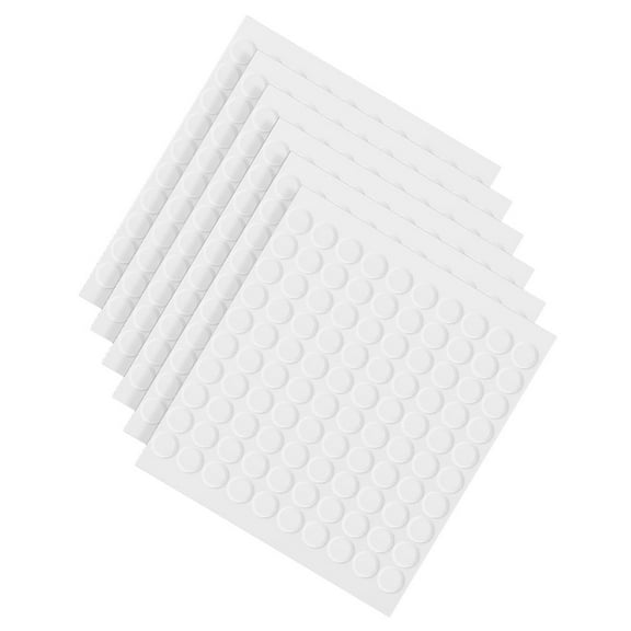 Vosarea 800Pcs Transparent Double Sided Sticky Fixers Removable Adhesive Dots for Wall Use