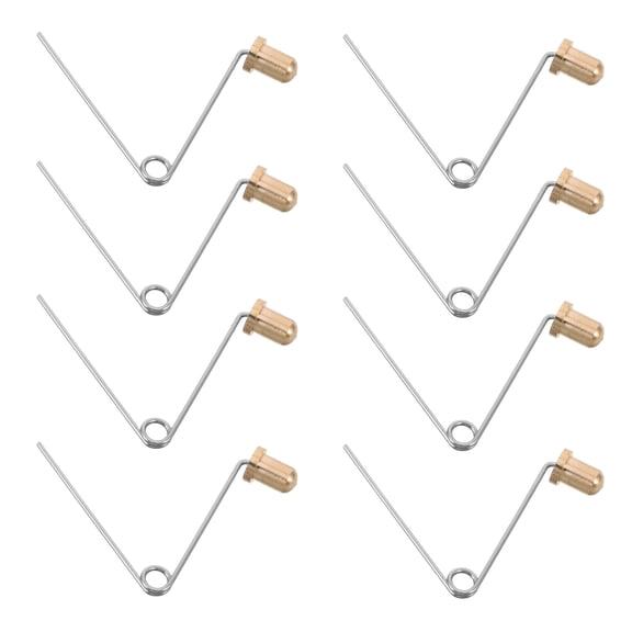 Vosarea 8Pcs Copper Push Button Spring Clips for Fishing Chair Leg Repair and Stable Locking