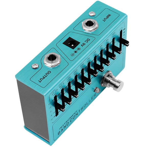Vosarea Aluminum Alloy Electric Guitar Effector Sky Blue Single Effect Guitar Accessory