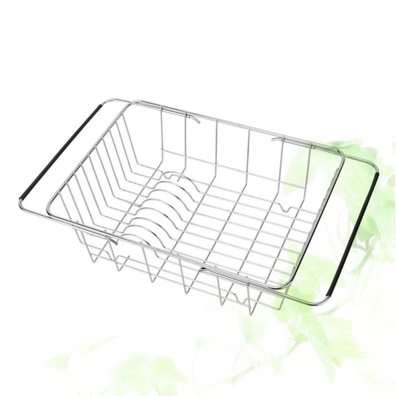 Vosarea Expandable Stainless Steel Arch Net Dish Rack for Kitchen Sink, Dish Drying Organizer