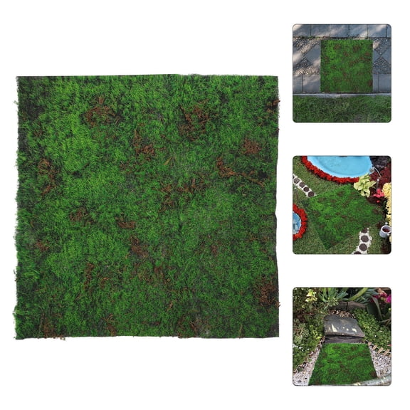 Vosarea Faux Grass Carpet Artificial Moss Turf for Garden Balcony Decor