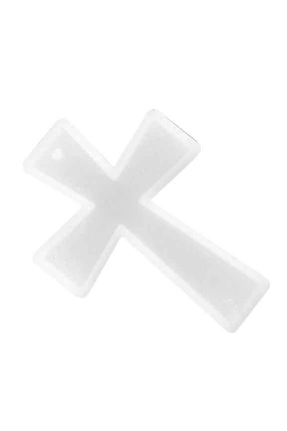 Back to School Geometric Pendant Molds Cross Mold White 1Set for Keychain Making