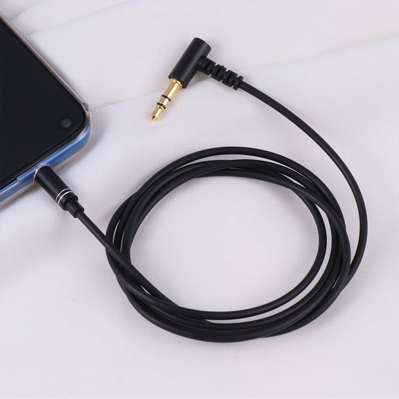 Vosarea Black Audio Extension Cable with Built-in Mic and Control for Music Playing