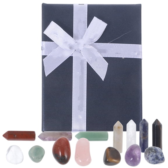Vosarea Natural Black Crystal Stones Irregular Mineral Decor for Home Desk Decoration and Collection