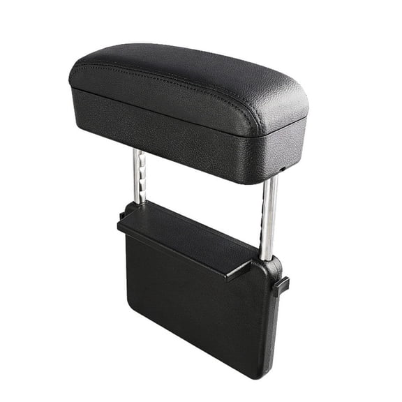 Vosarea Black Multifunctional Car Armrest Box with Durable Material and Neat Fine Stitching