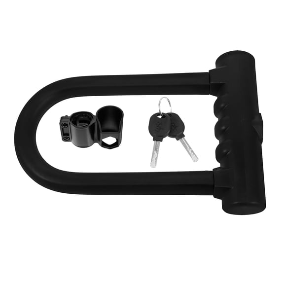 Vosarea Black U Shaped Bike Lock with Dual Opening for Versatile Use and Durable Wear Resistant Design
