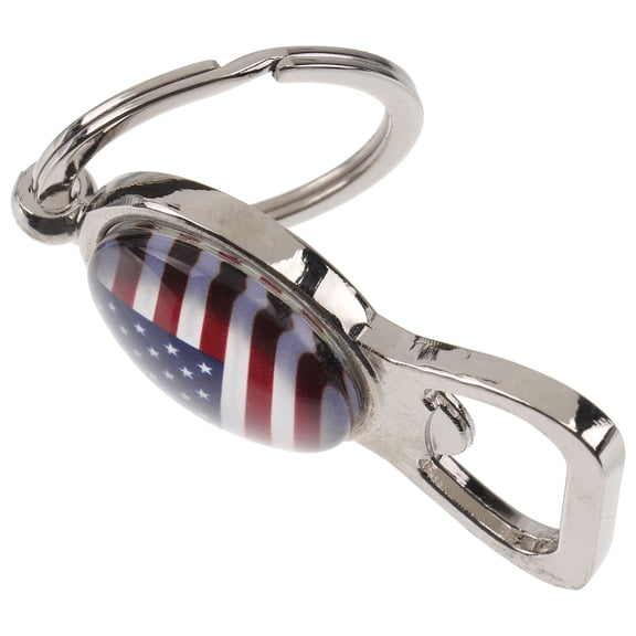 Vosarea Patriotic Bottle Opener Keychain Assorted Color Metal Keyring