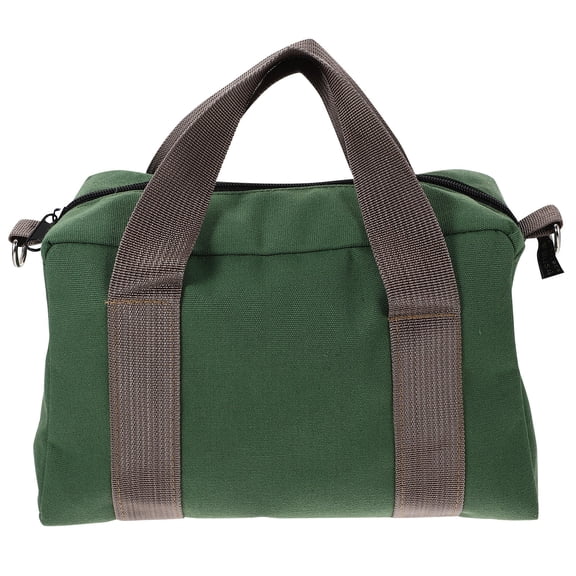 Vosarea Canvas Tool Bag with Zipper for Gardening Tool Storage and Easy Access in Green