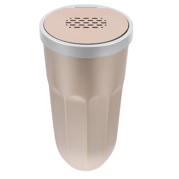 Vosarea Vehicle Trash Can Light Brown Stylish PP Material Automotive Garbage Bin