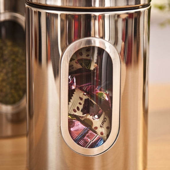 Vosarea Coffee Beans Storage Tank Stainless Steel Container with Moisture Proof Sealed Lid