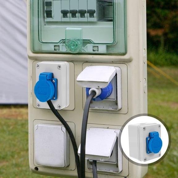 Vosarea Outdoor Socket, Compact Design, Multi-Color, IP65 Rated, ABS Material for Home Use