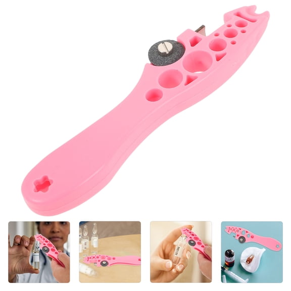 Vosarea Daily Use Ampoule Bottle Opener in Pink with Easy Grinding Wheel Cutter Design