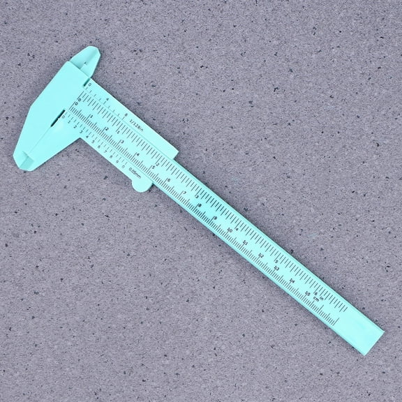 Vosarea Durable Light Green Plastic Vernier Caliper with Step Depth Gauge