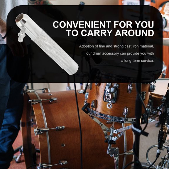Vosarea Drum Balancing Weight Plated Silver Cast Iron Hi-Hat Accessory for Durable Long-Term Use