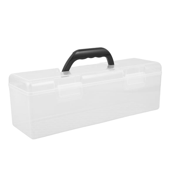 Vosarea Card Storage Box with Handle, Plastic Collectible Card Organizer