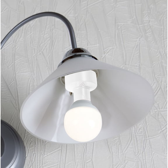 Vosarea E27 Lamp Holder White Voice Intelligent Socket Adapter for Easy Bulb Installation in Multiple Rooms
