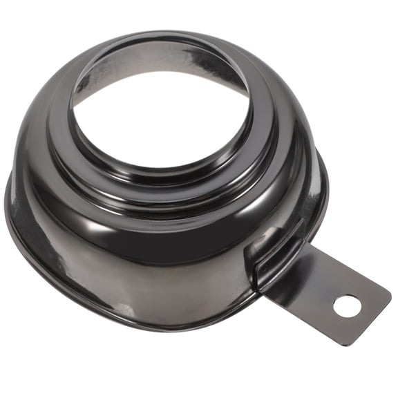 Vosarea Ergonomic Handle Wide Mouth Funnel for Filling Jars and Bottles Made of Stainless Steel Black