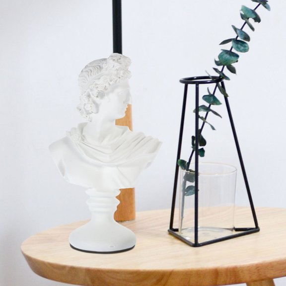 Vosarea European Style White Resin Sculpture Bust for Table and Shelf Decoration