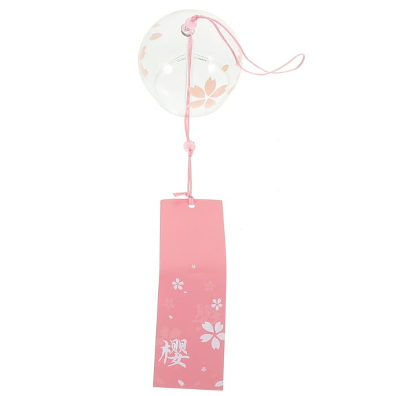 Vosarea Japanese Style Glass Wind Chimes with Beautiful Prints for Indoor and Outdoor Home Decoration
