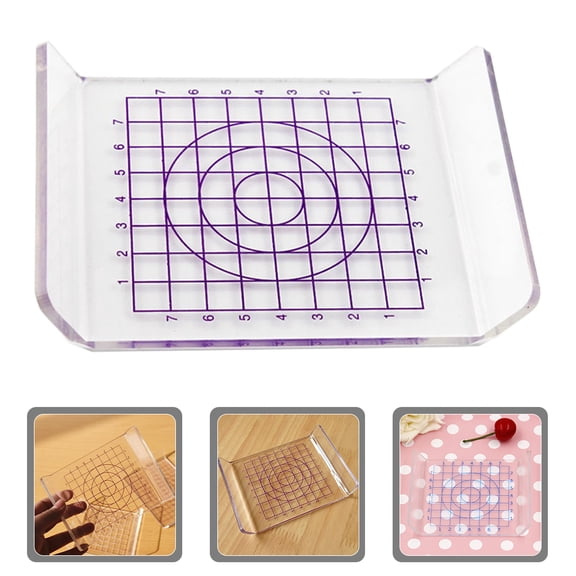 Vosarea Home Use Transparent Plastic Clay Sculpting Board Ergonomic Pressing Plate