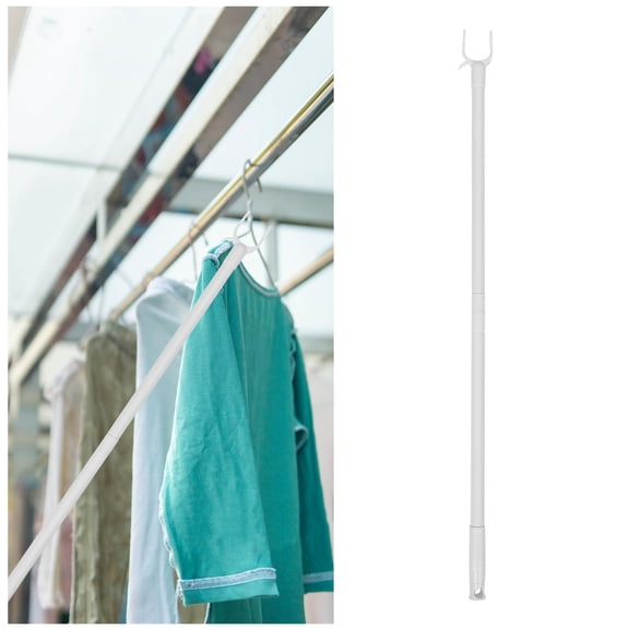Vosarea Home Use White Clothesline Pole Made of Carbon Plastic for Hanging Clothes and Curtains
