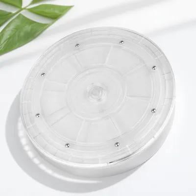 Vosarea Kitchen Rotating Turntable Clear Acrylic Organizer with Smooth Surface and Anti Skid