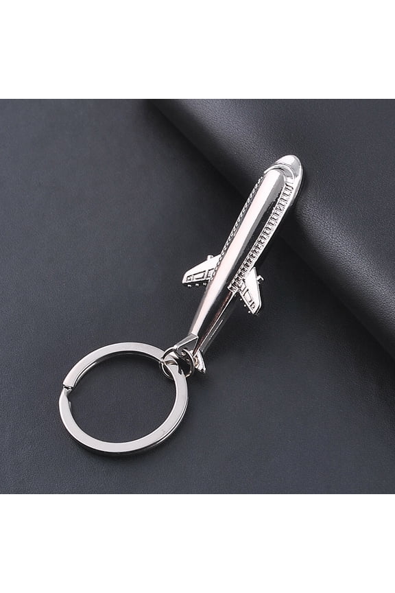 Metal Plane Keychain with Airplane Pendant for Key Holding Bag Or Car Decoration