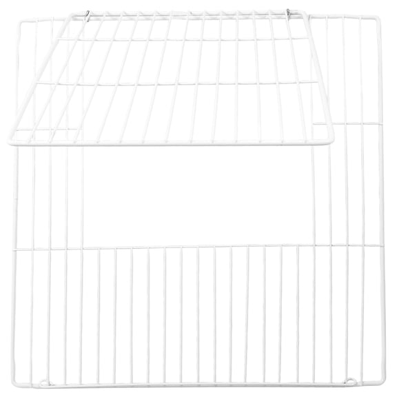Vosarea Multipurpose White Metal Pet Cage Door for Indoor Use with Break Resistant Mesh
