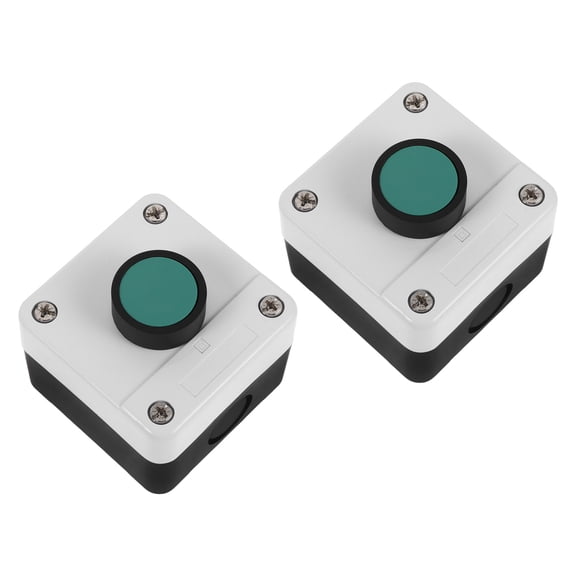 Vosarea Mushroom Push Button Switch Emergency Stop Cover Multi Industrial 2Pcs