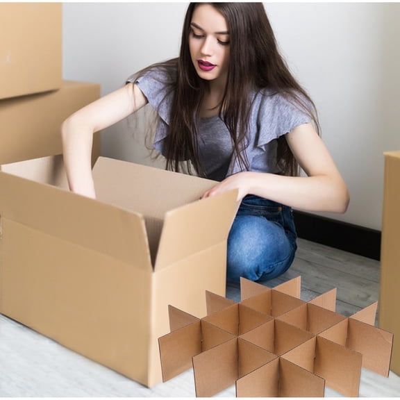 Vosarea Packing Box Dividers Brown Cardboard Sheets Protective and Reusable for Moving