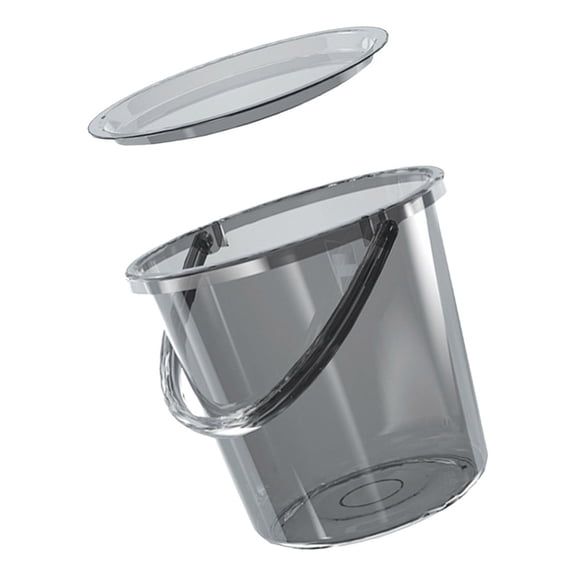 Vosarea Thickened Plastic Bucket, Large Capacity, Light Grey, Ideal for Household and DIY