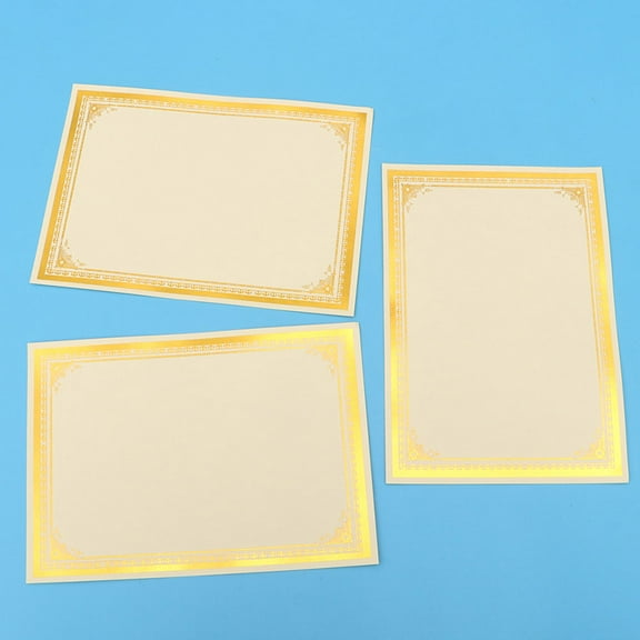 Vosarea Printable Diploma Certificate Paper with Golden Decorative Inner Paper for Awards and Recognition