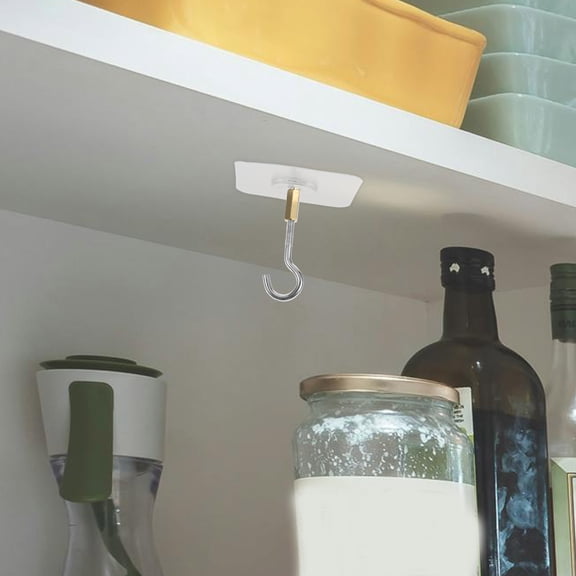 Vosarea Removable Ceiling Hooks 12 Pcs Iron for Homeowners and Renters with No Drill and Adhesive