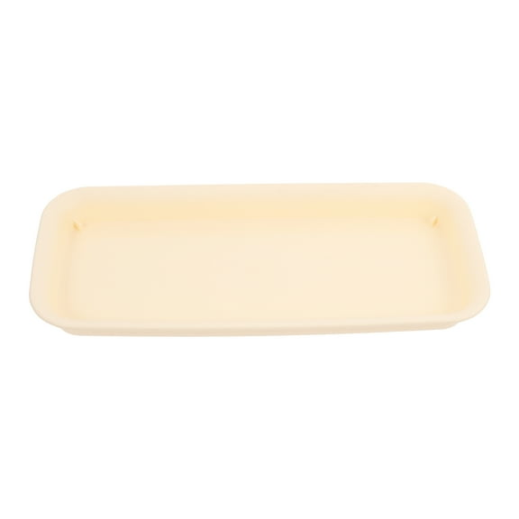 Vosarea Resin Plant Base Tray for Rectangular Pots with Leak Protection Light Brown