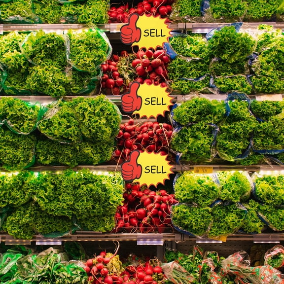 Vosarea Retail Store Price Tags with Fun Finger Signs and Clear Printed Labels