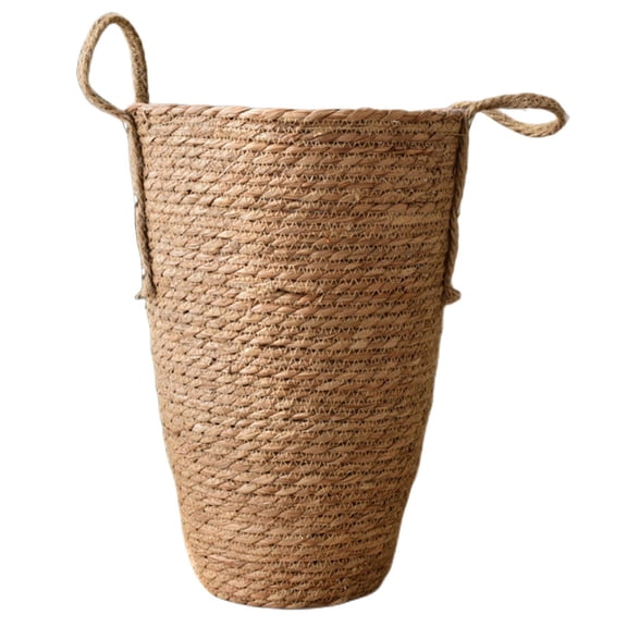 Vosarea Rustic Light Brown Woven Basket for Plant Display and Multi Purpose Storage Use