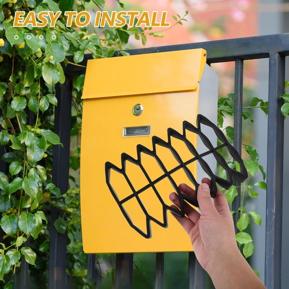 Vosarea Silicone Mailbox Protective Insert Black with Expandable Design and Weather Resistant Material