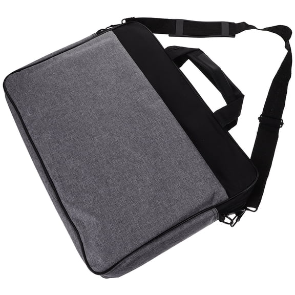 Vosarea Simple Grey Laptop Organizer Polyester Case for Protecting Laptop and Accessories