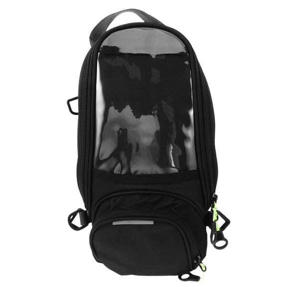 Vosarea Versatile Motorcycle Tank Backpack Black Splashproof with Protective Padding