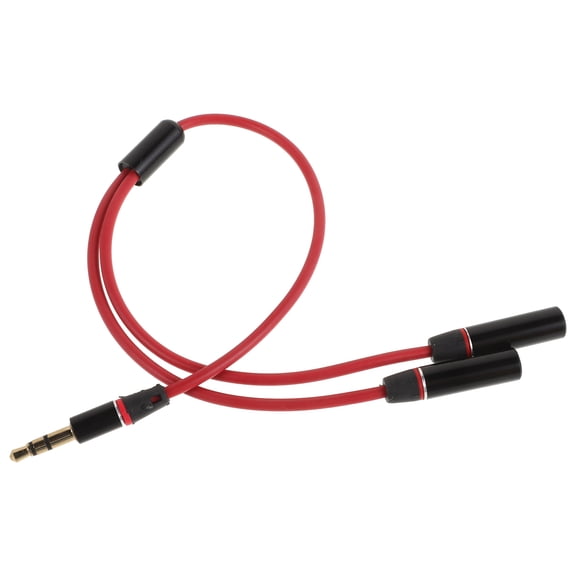 Vosarea Splitter Cable with Red PVC Jacket, 1 Set - Audio Signal Splitter for Microphones and Sound Systems